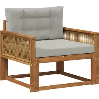 vidaXL Sofa de milieu extérieur Bois d'Acacia Massif Naturel