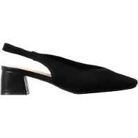 Super Mode Escarpin - - - Talon large - Bout carré - Noir