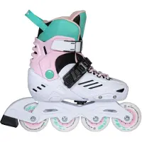 Playlife Khaan Ltd Adjustable Junior Inline Skates Blanc EU 31-34 Enfants