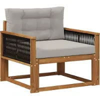 vidaXL Sofa de milieu extérieur Naturel