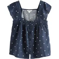 Next Chemisier bleu foncé / blanc