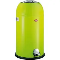 Wesco Poubelle à pédale 184631-20 KICKMASTER en VERT LIMITE de 33 litres / Collecteur de déchets / Poubelle