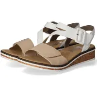 Rieker Sandales plates Alabama pour femmes, couleur blanche, style décontracté