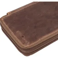 Green Burry GREENBURRY sac d’accessoires trousse à crayons Vintag Pencil Case Brown brun