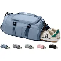 Unyqoos Sac de sport et de voyage étanche en toile, 30 litres – Unisexe, avec compartiment à chaussures et compartiment pour les vêtements mouillés, poignée ergonomique, 0,59 kg, 26 x 22 x 48 cm