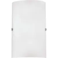 Unyqoos Lampe de chevet avec abat-jour rond en verre blanc satiné – Douille E14, acier nickel mat, 25×18×7,5 cm, jusqu'à 60W, gradable, idéale pour le salon et le couloir