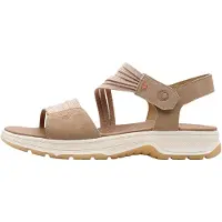 Jana Sandales - - Coshy - Taupe/Pêche - Scratch - Talon plat