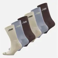 New Balance Chaussettes Crew Saisonnières Six Pack Multi
