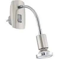 Eglo Emplacement à brancher en acier inoxydable Mini 4 avec commutateur - flexible
