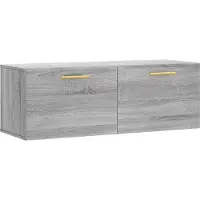 vidaXL Armoire murale Gris Sonoma 100x36,5x35 cm Bois composite