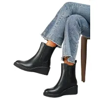 Super Mode Bottines à Zip - Noir
