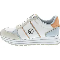 Tamaris Baskets basses bleu clair / cognac / gris / blanc