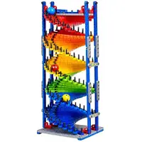 Leantoys Éléments pédagogiques, toboggan pour balles, coloré, 550 pièces.