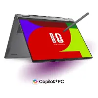 Lenovo Yoga 7i 2-in-1 Gen 11 Aura Edition 14 Intel Processeur Intel Core Ultra 5 325 c?urs LPE jusqu?à 3,40 GHz c?urs P jusqu?à 4,50 GHz, Windows 11 Famille 64, 512 Go SSD M.2 2242 PCIe Gen4 QLC -