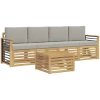 vidaXL Ensembles de canapés en bois massif d'acacia
