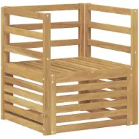 vidaXL Ensemble de canapés d'extérieur en bois massif d'acacia blanc