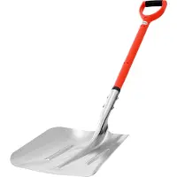 Vevor Pelle à neige , 350x400 mm Pelle à neige en alliage d'aluminium avec poignées en forme de D, pelle à neige, pelle à neige, outil de déneigement portable pour jardin, voiture, camping
