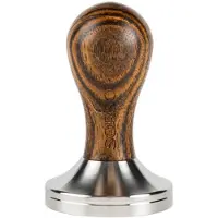 Sorso Tasseur Barista, en acier inoxydable, avec manche en bois, 58 mm – marron