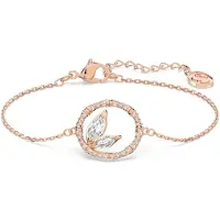 Swarovski Bracelet Dellium, Bambou, Blanc, Placage De Ton Or Rosé