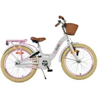 Volare Vélo enfant Blossom - Fille - 20 pouces - Blanc