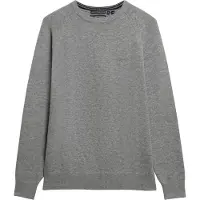 Superdry pour homme. M6110689A Pull en mélange gris (L), Casuel, Laine