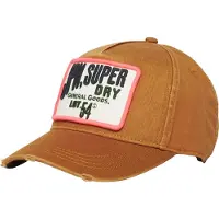 Superdry Casquette caramel / noir / blanc cassé