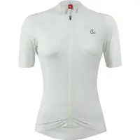 Loeffler maillot cycliste à manches courtes W Bike Jersey FZ Skys Escape Creme - Blanc
