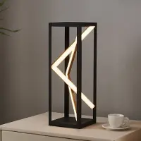 Stars of Light Lampe de table design Penela noir avec de l'or