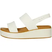 Crocs Brooklyn Matte Wrap Low Wedge Sandals Blanc EU 38-39 Femme