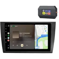 AWESAFE Autoradio Android 2+64 Go pour VW Golf 6 à partir de 2008 : GPS, CarPlay sans fil, Bluetooth, RDS, Wi-Fi, DSP, GPS, DAB+