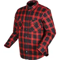 Modeka Colden chemise de moto noir / rouge hommes M