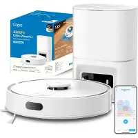 TP-LINK Aspirateur Robot Tapo RV30 Max Plus 5300Pa 2600 mAh Blanc avec Serpillière