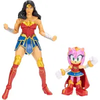 Sonic Amy 7 Cm Wonder Women 15 Cm Figures Multicolore