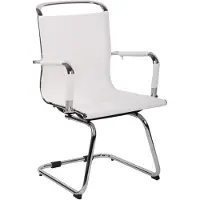 CLP Chaise visiteur Barnet Mesh blanc