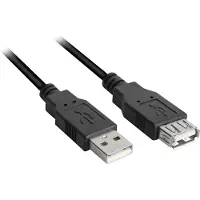 Sharkoon Kabel USB 2.0 Verlängerung 1,0m schwarz
