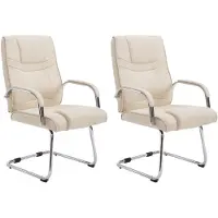 CLP lot de 2 chaises cantilever Attila tissu