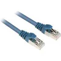 Sharkoon Kabel RJ45 CAT.6 SFTP 0,25m blau