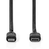 Nedis Câble Lightning 8 Broches Vers Usb-c Mâle 48 Mbps Nickelé Pvc 1 M