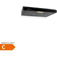 Klarstein UW60BL Hotte d'aspiration 60 cm Hotte encastrée LED 210 m³/h