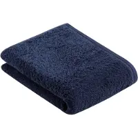Vossen Serviette de Douche Vossen Vegan Life Marine Bleu (67 x 140 cm) (Set de 2)
