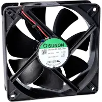 SUNON EEC0381B2-000U-A99 Ventilateur axial 12 V/DC 197.03 m³/h (L x l x H) 38 x 120 x (120 mm, 1x), Ventilateur PC, Noir