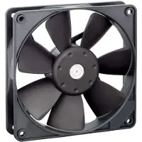 EBM PAPST EBM 4412F/2M-504 Ventilateur axial 12 V/DC 137 m³/h (L x l x H) 25.4 x 119 x 119mm (119 mm, 1x), Ventilateur PC, Noir