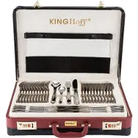 King Hoff Ensemble de couverts 72 pièces Satin KH-3561