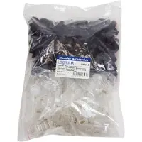 Logilink RJ45-Steckverbinder CAT 6, ungeschirmt Stecker, gerade Pole: 8P8C MP0024 noir MP0024 1