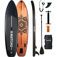 Matchu Sports Matchu - SUP board - Bois/Mandala - Stand up paddle board - 320x81x15 - Gonflable
