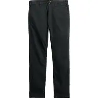 Superdry pour homme. M7011414A Pantalon utilitaire chino noir (30/32), Casuel, Coton