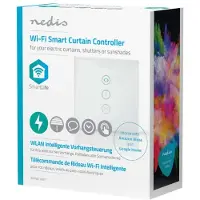 Nedis Wandschalter WLAN Sonnensch./Vorhang 86x86 mm Andr/iOS Glas WIFIWC10WT
