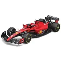Bburago Véhicules miniatures Die Cast 1/24 RACING - 2023 FERRARI SF 23- avec casque #Leclerc