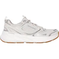 SKECHERS EDGERIDE - SILVER ECLIPSE Chaussures à lacets sportives pour femmes, couleur blanche, taille 40