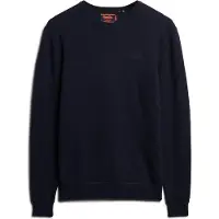 Superdry pour homme. M6110641A Pull-over ajusté Essential navy (XL), Casuel, Laine, Marine